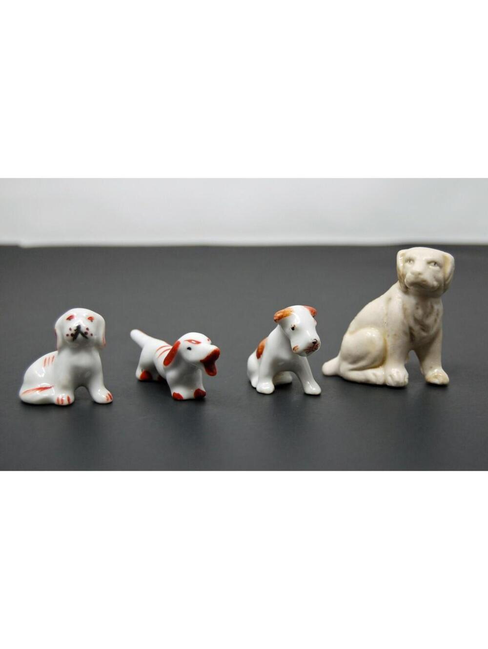 Dog Puppy Mini Figurines Japan Labrador Retriever Dachshund Scottish Terrier VTG